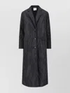 Aspesi Long Jacket With Buttoned Cuffs And Pockets In Black