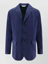 Aspesi Long Sleeve Blazer Front Pockets Lapel In Blue