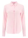 Aspesi Button-up Long-sleeved Shirt In Pink