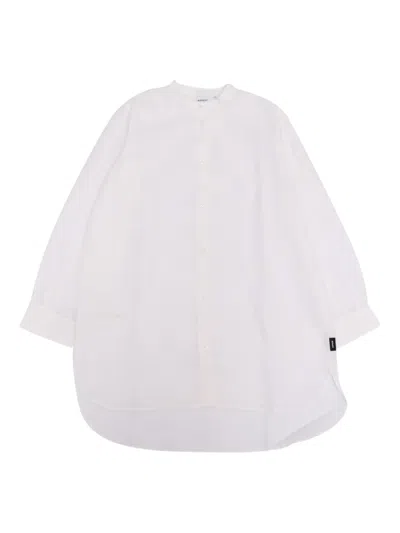Aspesi Kids' Long-sleeve Button-up Shirt In White