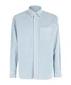 Aspesi Light Blue Cotton Shirt With Classic Collar In Blue