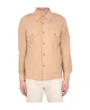 Aspesi Long-sleeve Cotton Shirt In Nude