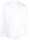 Aspesi Popeline Sedici Shirt With Breast-pocket In Weiss