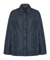 Aspesi Long Sleeve Patch Pocket Casual Jacket In Blue