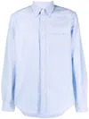 Aspesi Long Sleeve Button Shirt In Blue