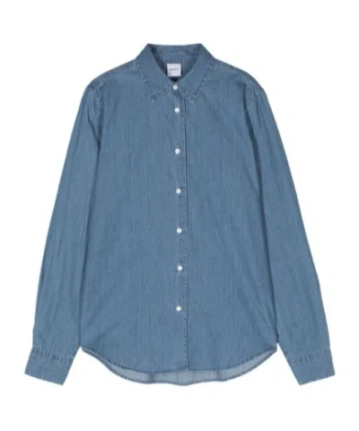 Aspesi Denim Shirt In Blue