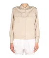 Aspesi Poplin Shirt In Beige