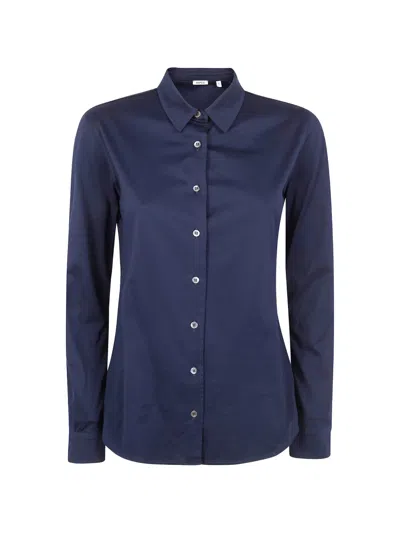 Aspesi Long-sleeve Shirt In Blue