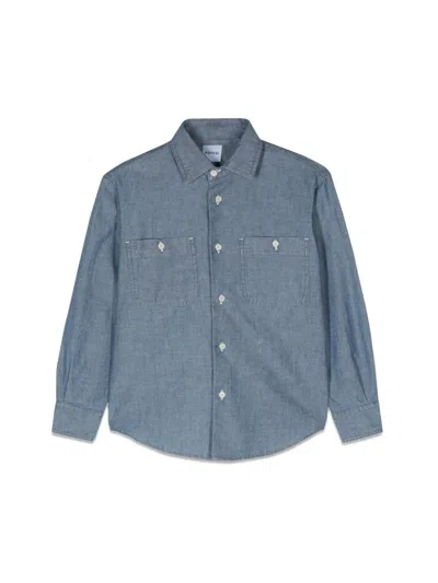 Aspesi Boys Long Sleeve Mini Shirt In Brown