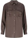 Aspesi Long Sleeve Shirt In Brown