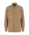 Aspesi Camicia Glenn In Misto Lino - Terra In Earth Color
