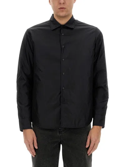 Aspesi Long Sleeve Shirt Jacket In Black