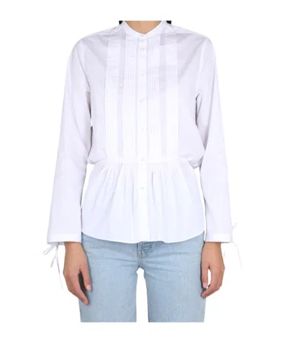 ASPESI ASPESI PEPLUM BUTTONED LONG-SLEEVED SHIRT