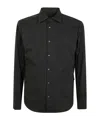 Aspesi Long Sleeve Snap Button Shirt In Black