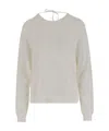 Aspesi Long Sleeve Sweater In White