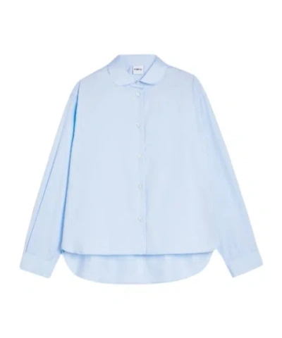 Aspesi Long-sleeved Blouse In Blue