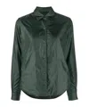 Aspesi Long-sleeved Blouse In Green