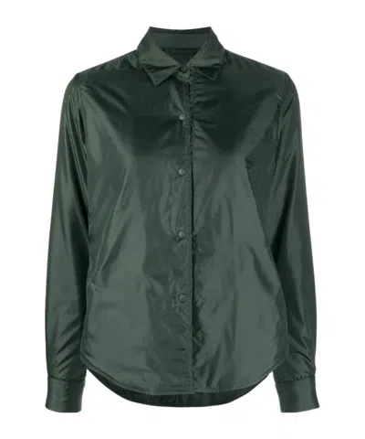 Aspesi Long-sleeved Blouse In Green
