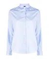 Aspesi Long-sleeved Shirt In Blue