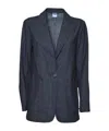Aspesi Single Breasted Denim Blazer