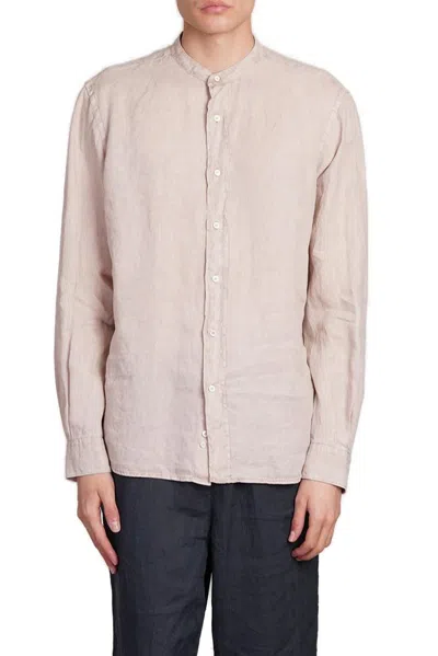 Aspesi Long Sleeved Buttoned Shirt In Pink