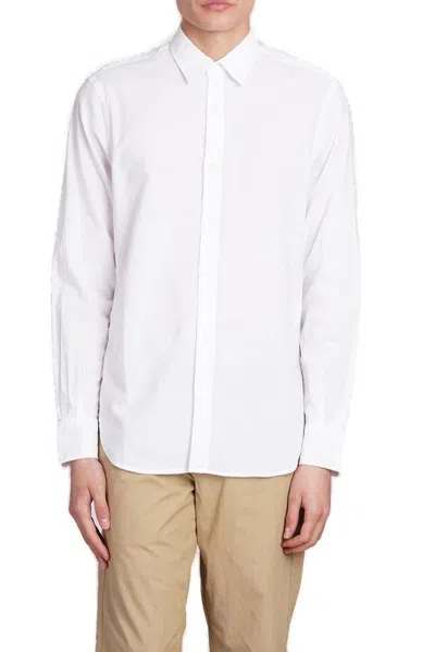 Aspesi Long Sleeved Buttoned Shirt In White