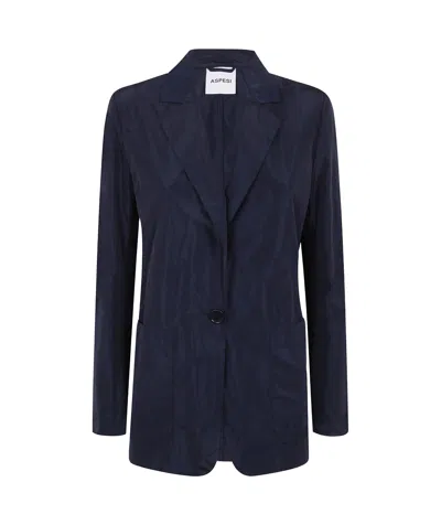 ASPESI NOTCH-COLLAR SINGLE-BREASTED BLAZER
