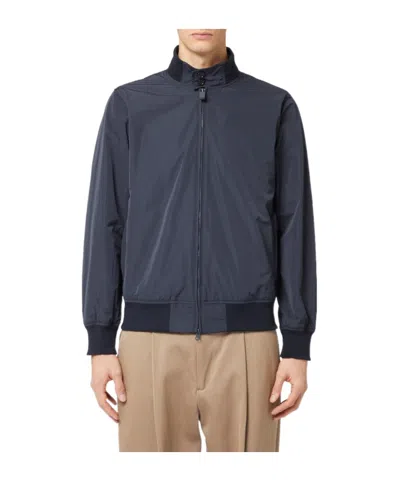 Aspesi Long-sleeved Casual Jacket In Blue