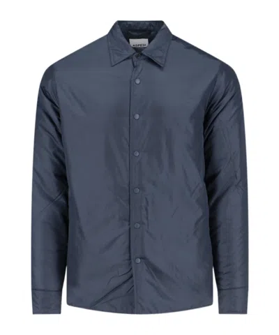 Aspesi Re-shirt Nylon Shirt Jacket In Black
