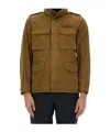 Aspesi Men's Jacket With Logo In Brown