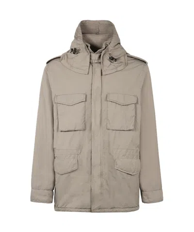 Aspesi Long-sleeved Casual Jacket In Nude