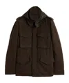 Aspesi Long-sleeved Checked Casual Jacket In Black