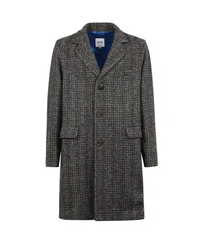 Aspesi Long-sleeved Coat In Black