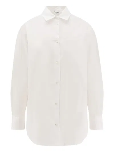 Aspesi Long-sleeved Cotton Shirt In White