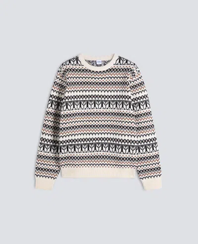 Aspesi Long-sleeved Crewneck Sweater In Cotton Blend In White