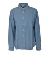 Aspesi Chinese Collar Denim Shirt In Denim