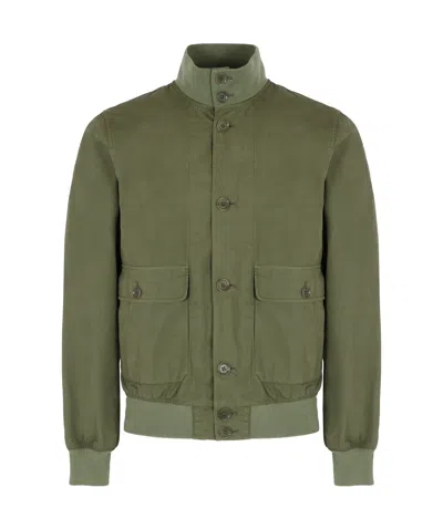 Aspesi Long-sleeved Pocket Casual Jacket In Green