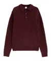 Aspesi Long-sleeved Polo Shirt In Brown
