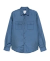 Aspesi Long-sleeved Shirt And Jacket In Blue