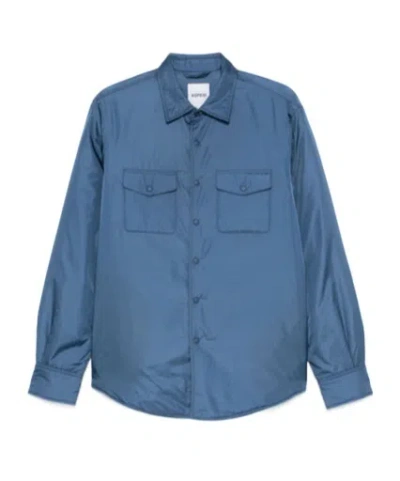Aspesi Long-sleeved Shirt And Jacket In Blue