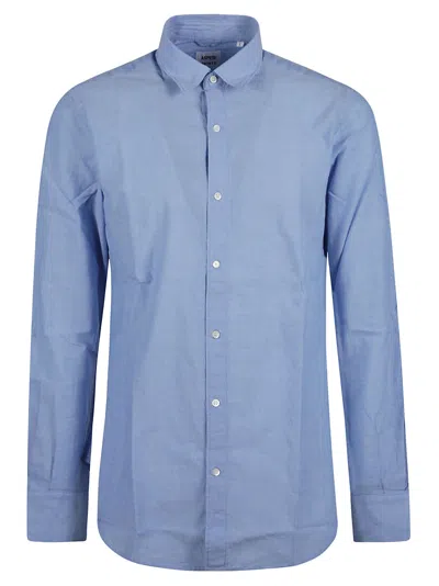 Aspesi Long-sleeved Shirt In Azure