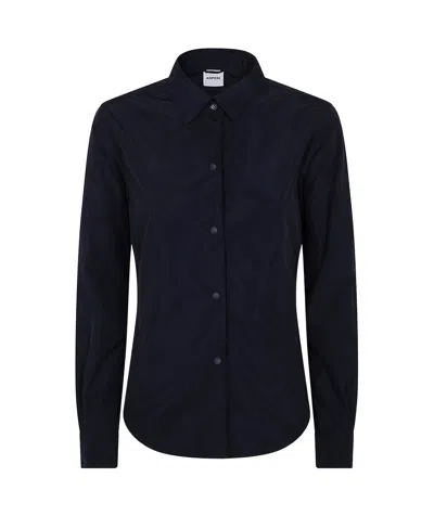ASPESI CURVED-HEM BUTTON-UP SHIRT