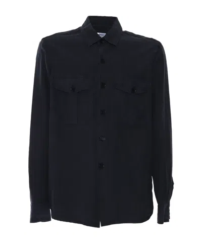 Aspesi Long-sleeved Shirt In Black