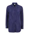 Aspesi Glossy Buttoned Shirt In Blue