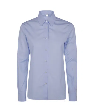 Aspesi Long-sleeved Shirt In Blue