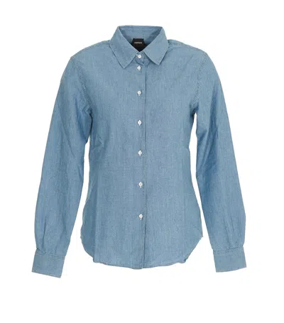 Aspesi Cotton Denim Shirt In Multi