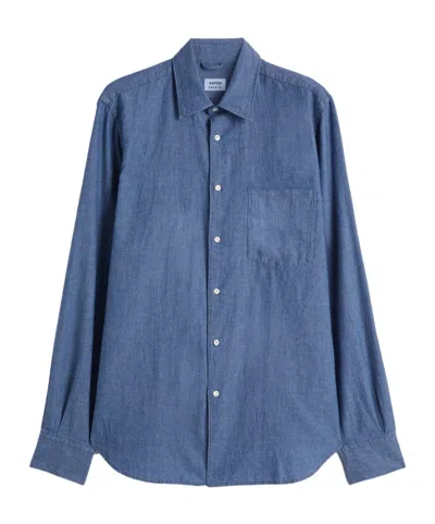 Aspesi Long-sleeved Shirt In Blue