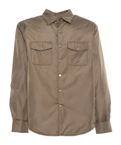Aspesi Long-sleeved Shirt In Brown