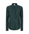 Aspesi Pointed-collar Button-up Shirt In Green