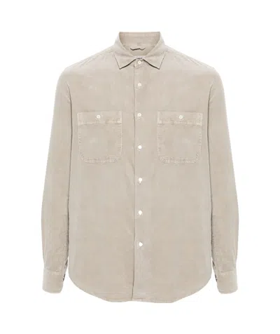 Aspesi Long-sleeved Shirt In Nude